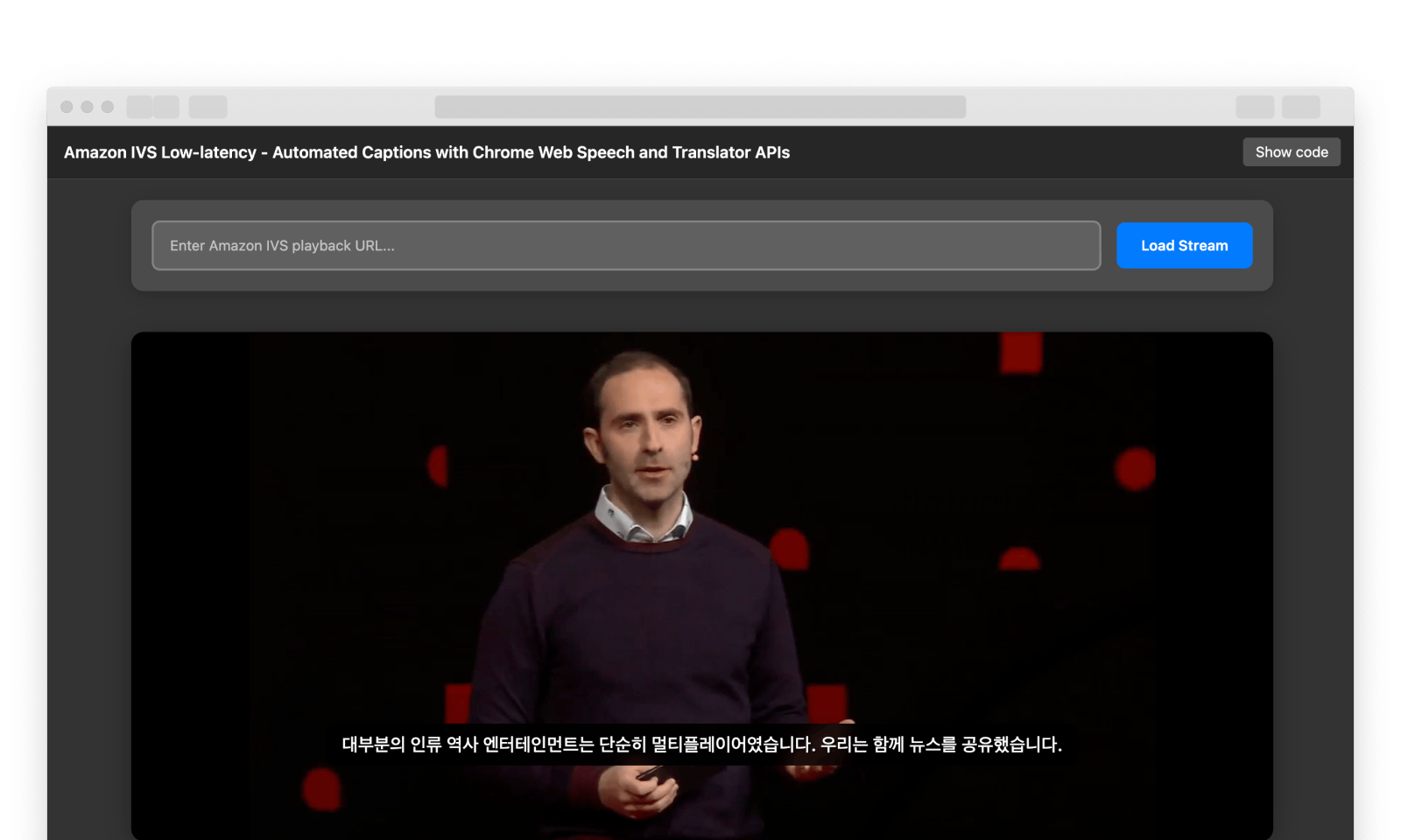 Client-side captions with Chrome Speech and Translator APIs