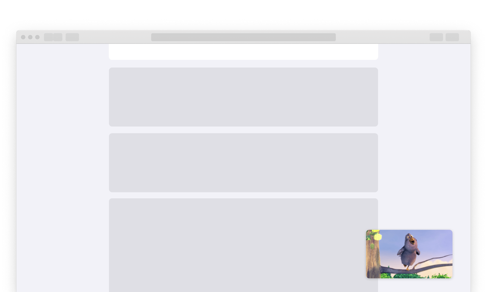 Floating Mini-player on page scroll