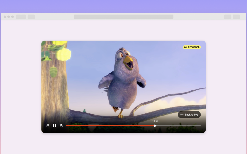 Amazon IVS DVR web demo