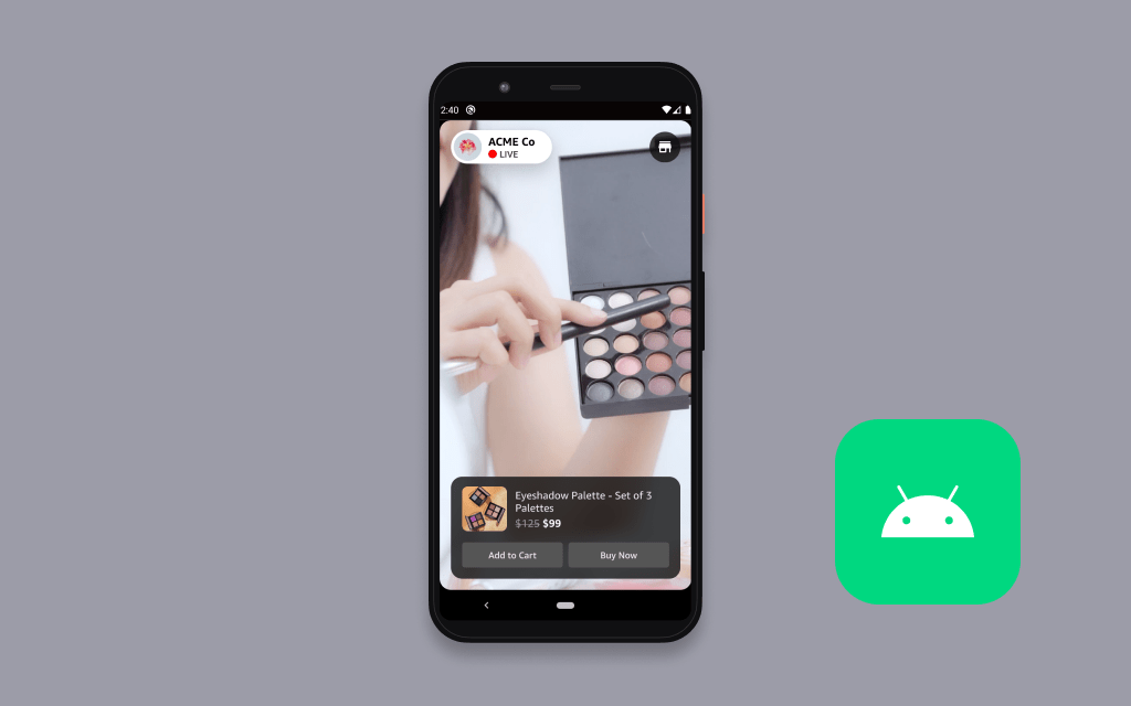 Amazon IVS eCommerce Android demo